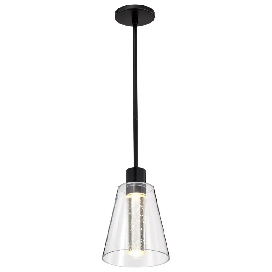 Aura 7" LED Pendant with K9 Bubble Crystal - Image 8