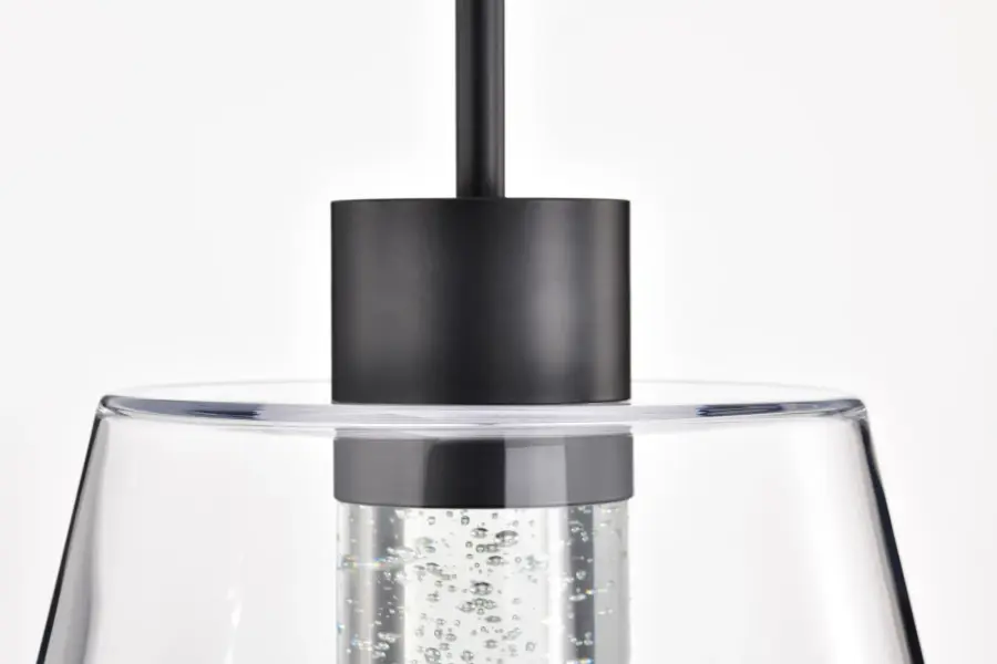Aura 12" LED Pendant with K9 Bubble Crystal - Image 12