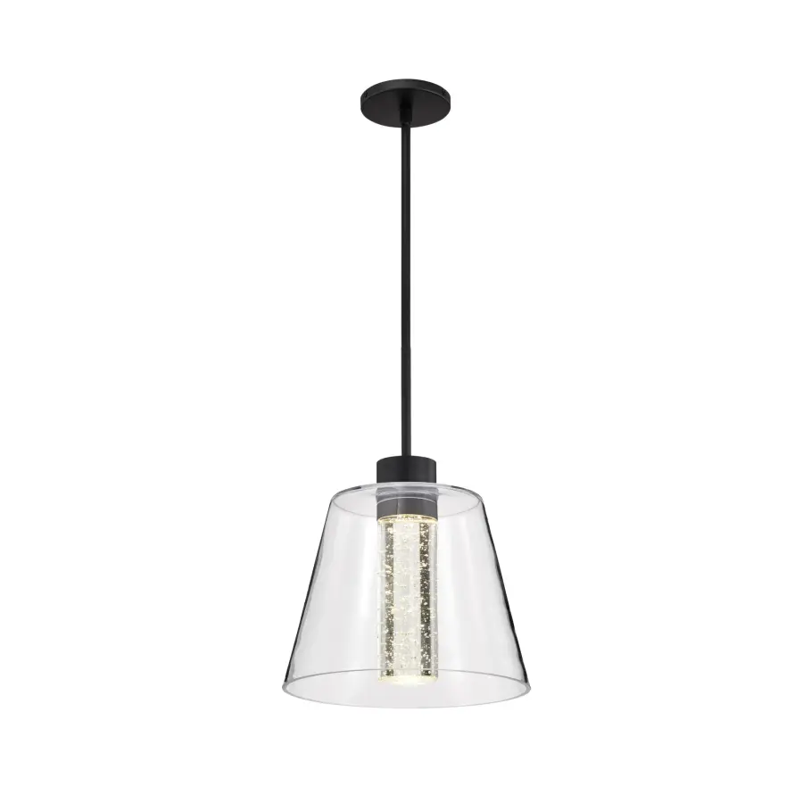 Aura 12" LED Pendant with K9 Bubble Crystal - Image 4