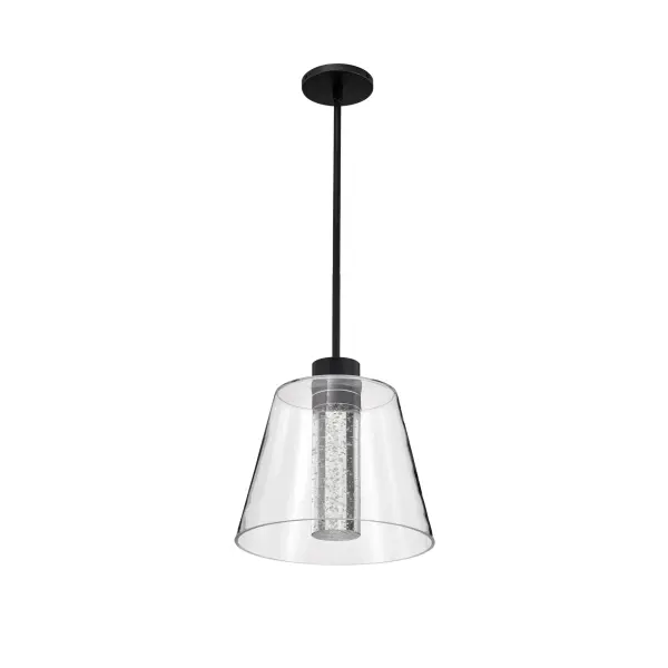 Aura 12" LED Pendant with K9 Bubble Crystal - Image 5