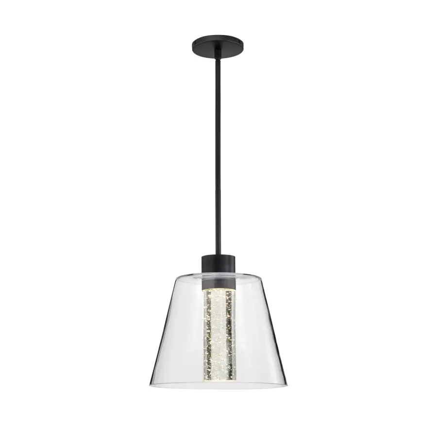 Aura 12" LED Pendant with K9 Bubble Crystal - Image 8