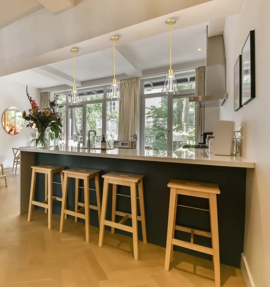 Aura 7" LED Pendant in Brushed Brass with K9 Bubble Crystal - Image 2