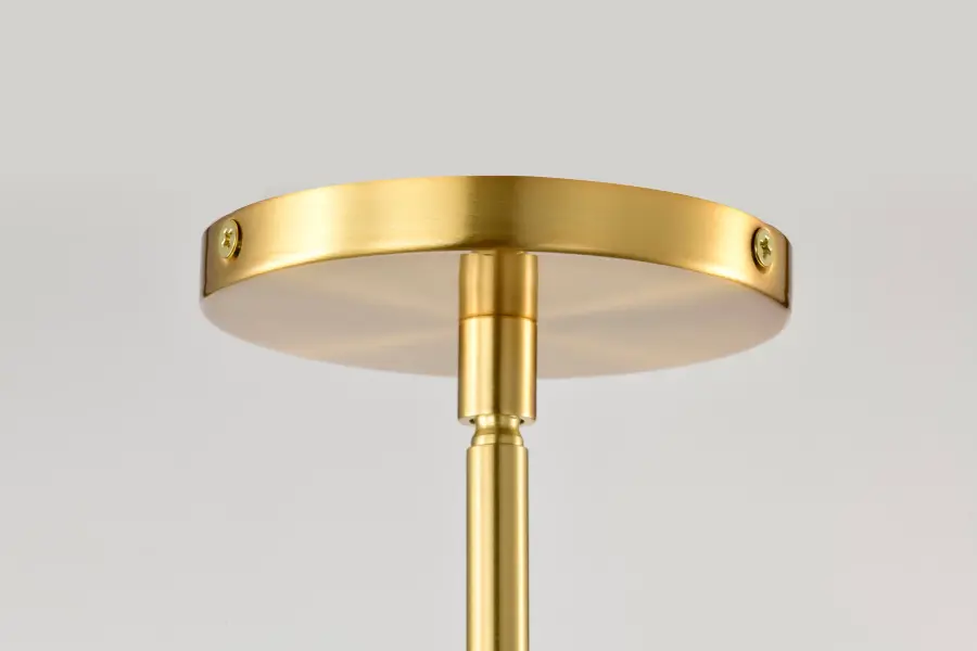 Aura 7" LED Pendant in Brushed Brass with K9 Bubble Crystal - Image 12
