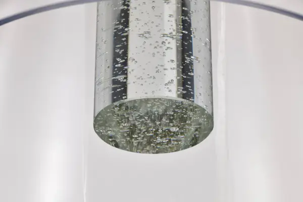 Aura 12" LED Pendant in Brushed Brass with K9 Bubble Crystal - Image 9