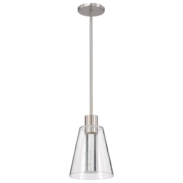 Aura 7" LED Pendant with K9 Bubble Crystal - Image 1