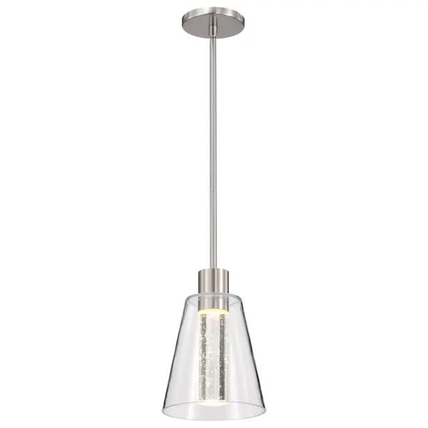 Aura 7" LED Pendant with K9 Bubble Crystal - Image 4