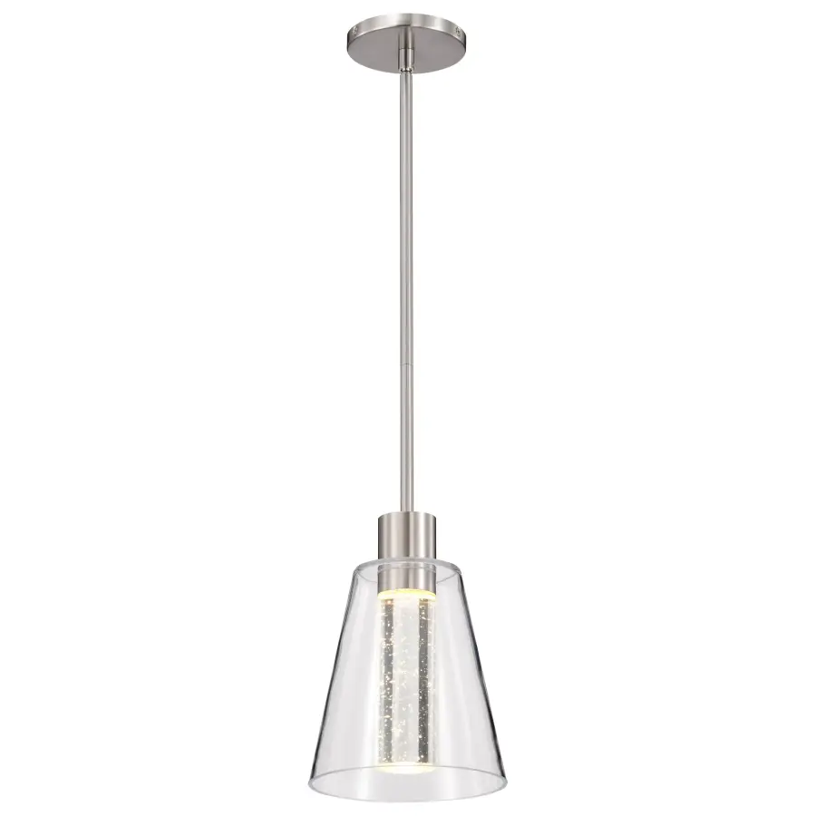Aura 7" LED Pendant with K9 Bubble Crystal - Image 4
