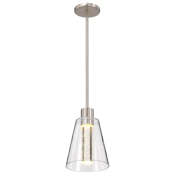 Aura 7" LED Pendant with K9 Bubble Crystal - Image 6
