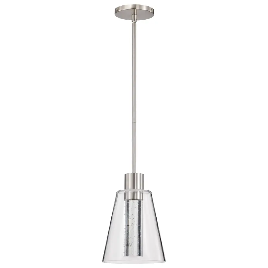 Aura 7" LED Pendant with K9 Bubble Crystal - Image 7