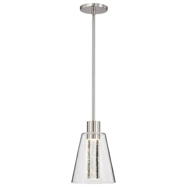 Aura 7" LED Pendant with K9 Bubble Crystal - Image 8