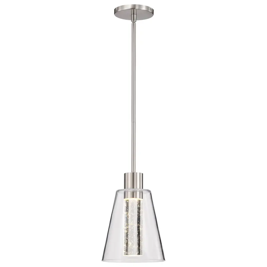 Aura 7" LED Pendant with K9 Bubble Crystal - Image 8