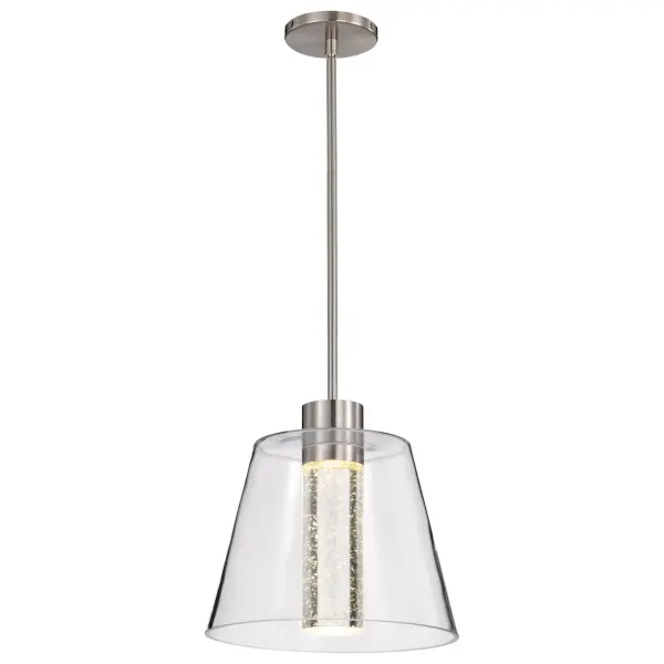 Aura 12" LED Pendant with K9 Bubble Crystal - Image 4
