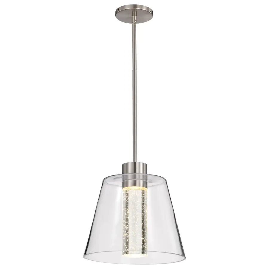 Aura 12" LED Pendant with K9 Bubble Crystal - Image 4