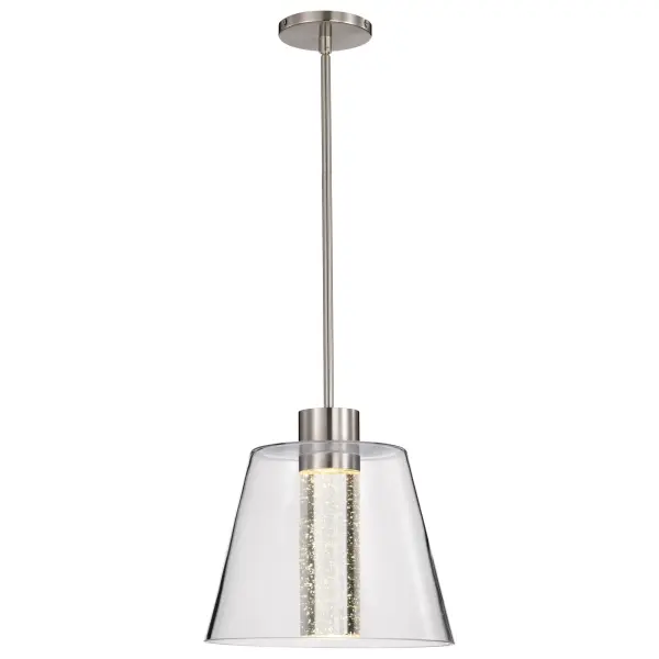 Aura 12" LED Pendant with K9 Bubble Crystal - Image 6