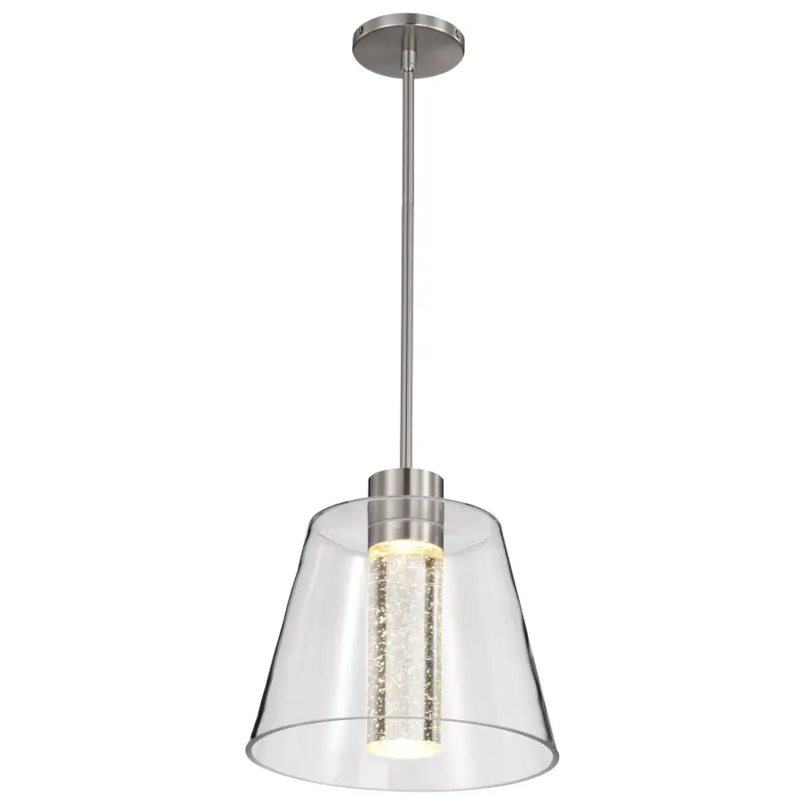 Aura 12" LED Pendant with K9 Bubble Crystal - Image 8