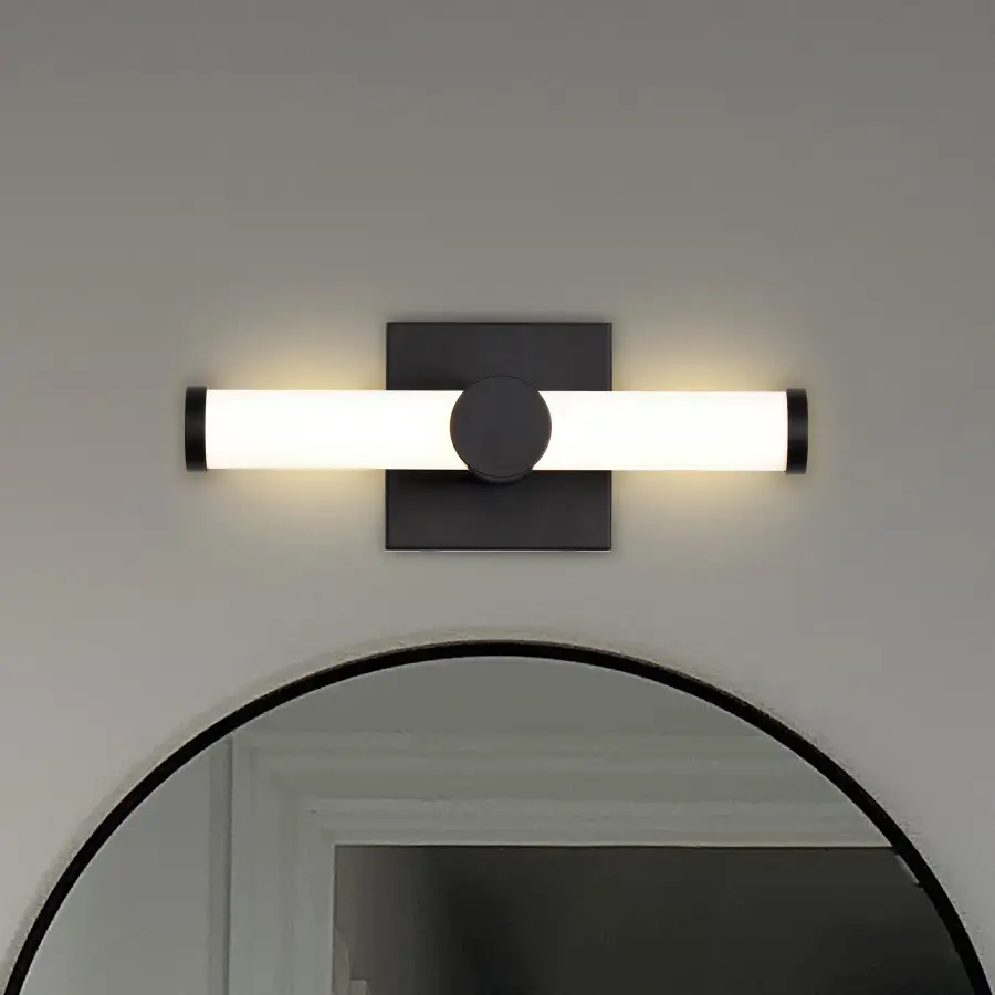 Bowman 12" LED Vanity Light in Matte Black - Image 3