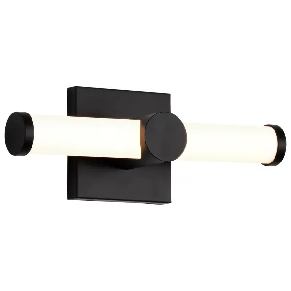 Bowman 12" LED Vanity Light in Matte Black - Image 4
