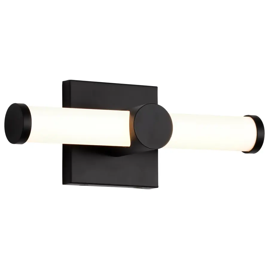 Bowman 12" LED Vanity Light in Matte Black - Image 4