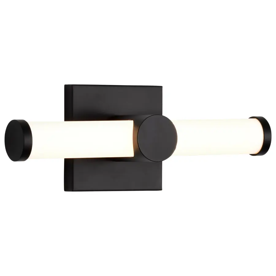 Bowman 12" LED Vanity Light in Matte Black - Image 6