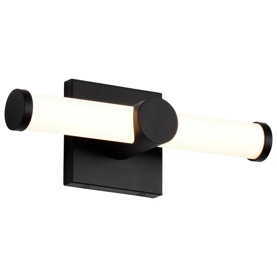 Bowman 12" LED Vanity Light in Matte Black - Image 8