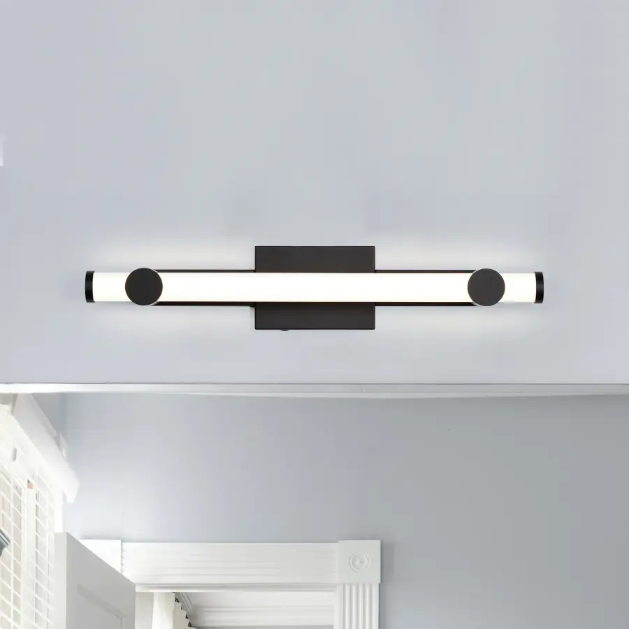 Bowman 24-Inch LED Vanity Light in Matte Black - Image 3