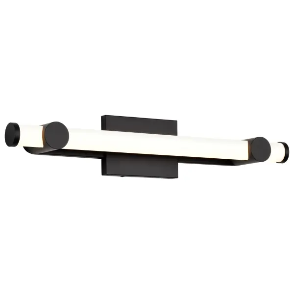Bowman 24-Inch LED Vanity Light in Matte Black - Image 4