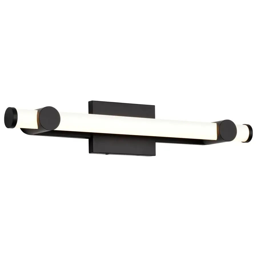 Bowman 24-Inch LED Vanity Light in Matte Black - Image 4