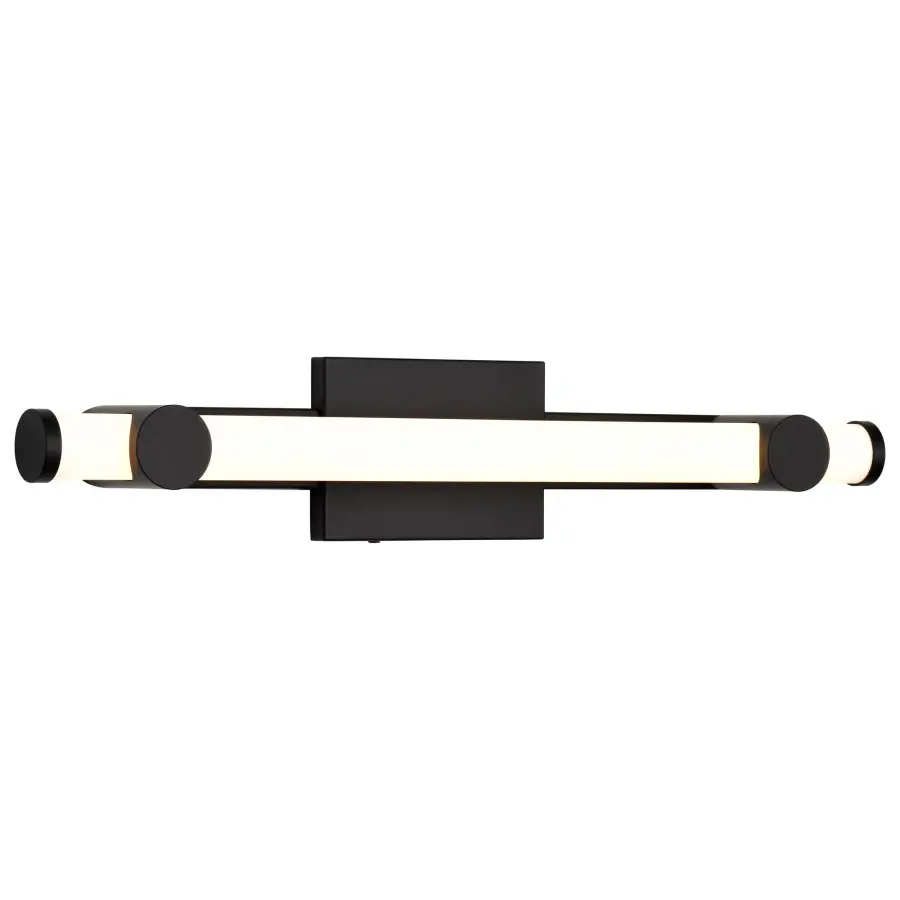 Bowman 24-Inch LED Vanity Light in Matte Black - Image 6