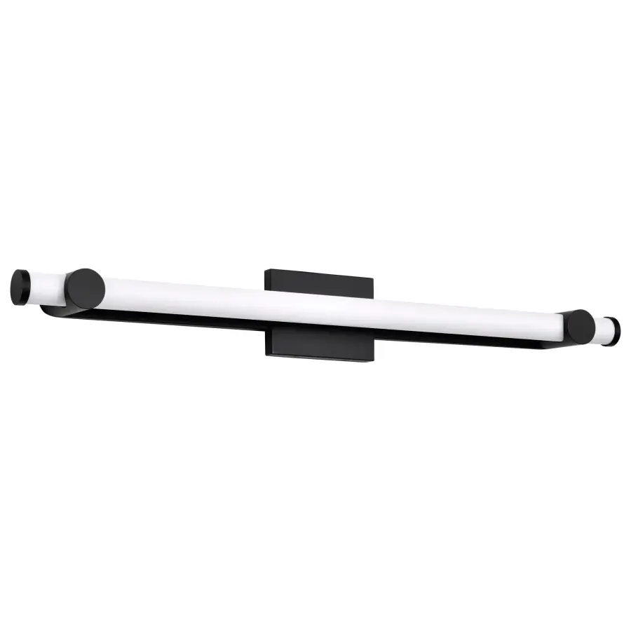 Bowman 36-Inch LED Vanity Light in Matte Black - Image 1