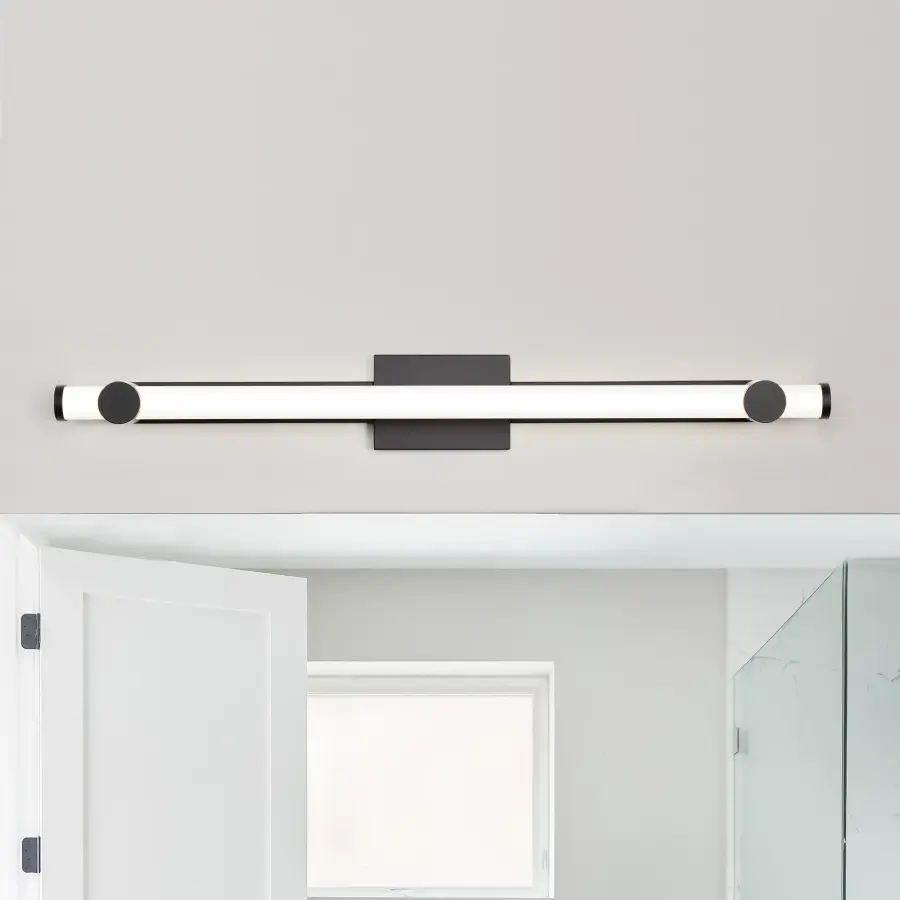 Bowman 36-Inch LED Vanity Light in Matte Black - Image 3