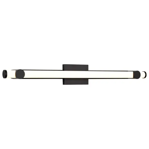 Bowman 36-Inch LED Vanity Light in Matte Black - Image 6