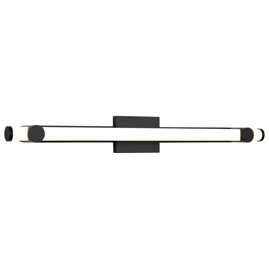 Bowman 36-Inch LED Vanity Light in Matte Black - Image 6
