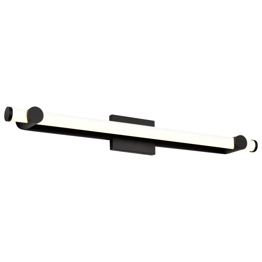 Bowman 36-Inch LED Vanity Light in Matte Black - Image 8