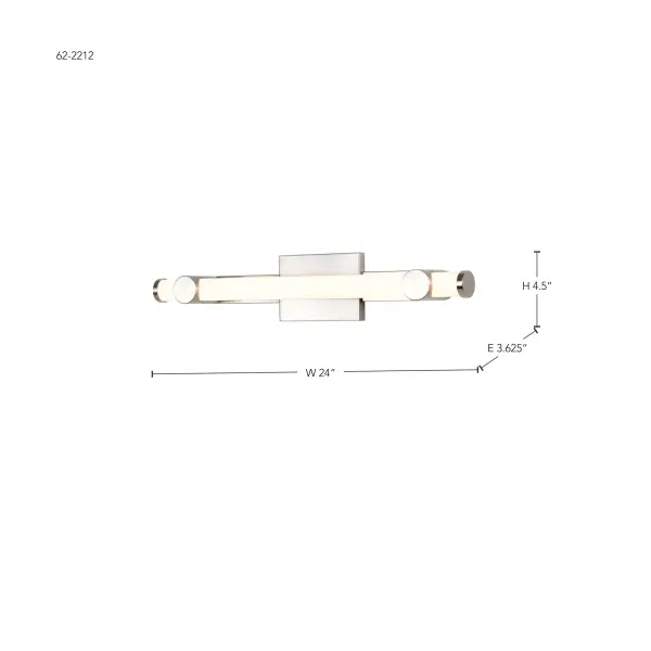 Bowman 24-Inch LED Vanity Light in Brushed Nickel - Image 16