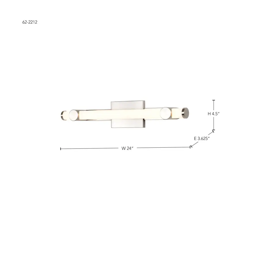 Bowman 24-Inch LED Vanity Light in Brushed Nickel - Image 16