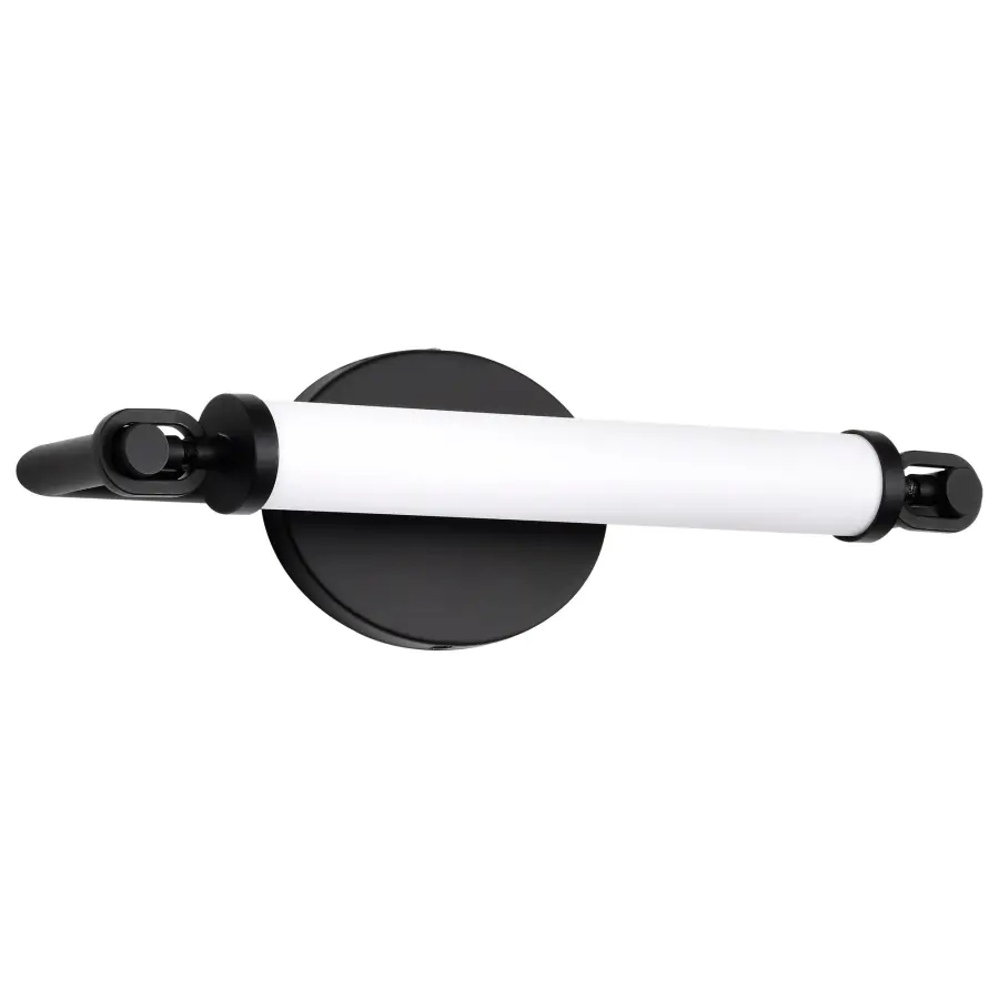 Edgeworth 16-Inch LED Vanity Light in Matte Black - Image 1
