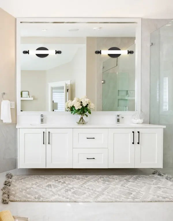 Edgeworth 16-Inch LED Vanity Light in Matte Black - Image 2