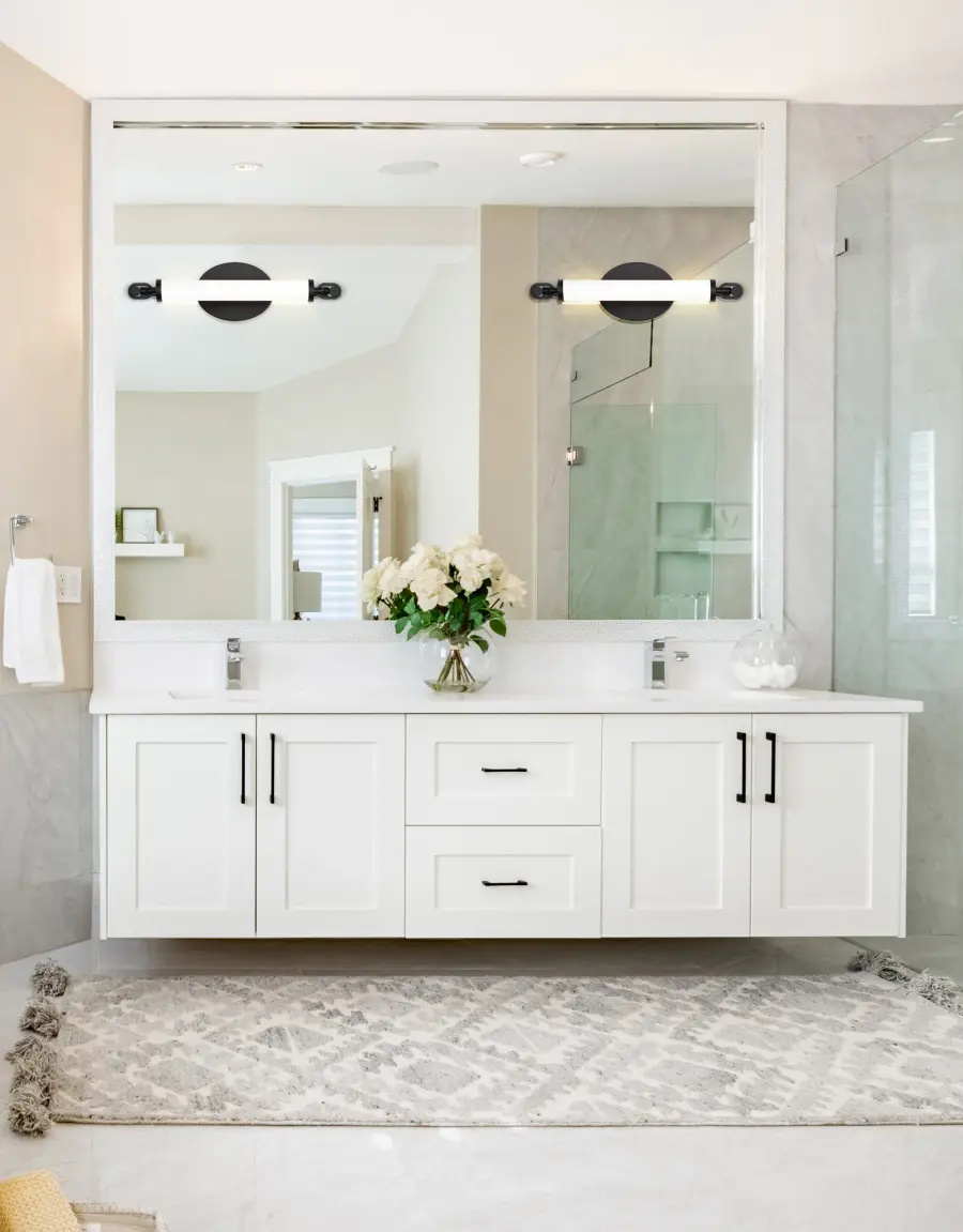 Edgeworth 16-Inch LED Vanity Light in Matte Black - Image 2