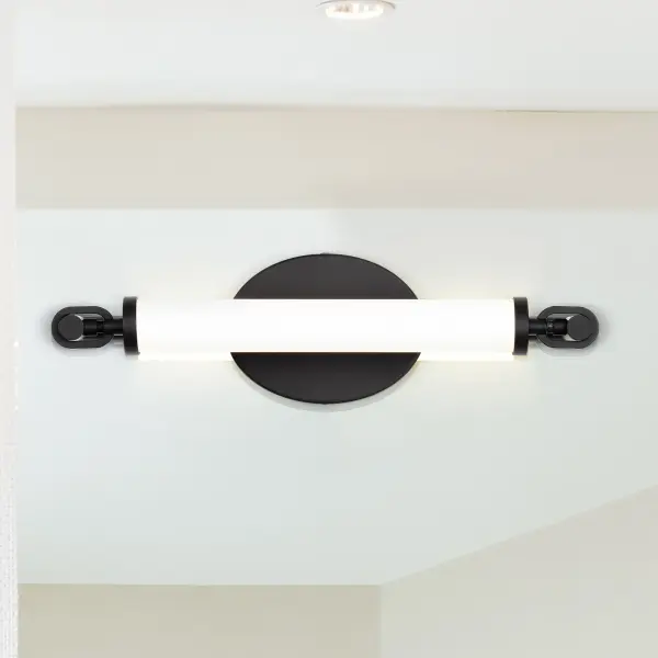 Edgeworth 16-Inch LED Vanity Light in Matte Black - Image 3