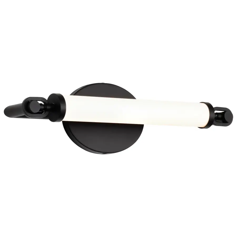 Edgeworth 16-Inch LED Vanity Light in Matte Black - Image 4