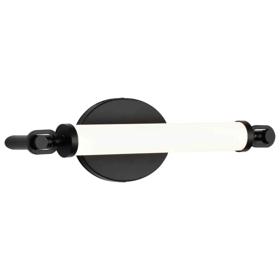 Edgeworth 16-Inch LED Vanity Light in Matte Black - Image 6
