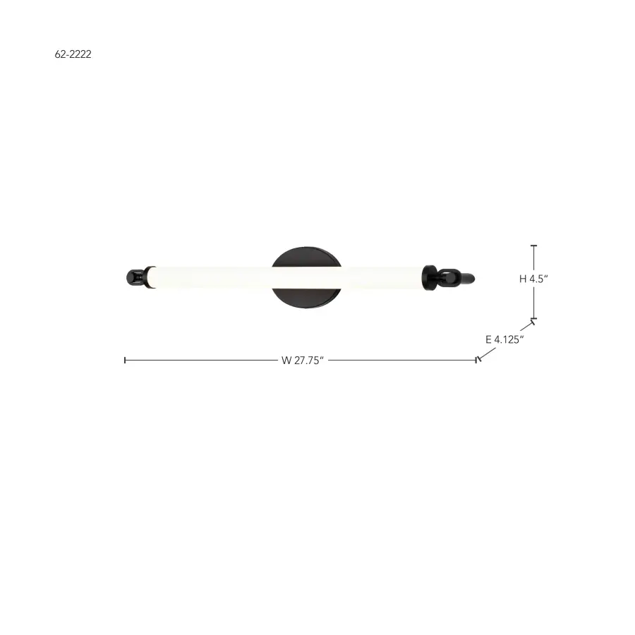 Edgeworth 28-Inch LED Vanity Light in Matte Black - Image 17