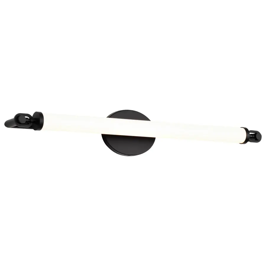 Edgeworth 28-Inch LED Vanity Light in Matte Black - Image 4