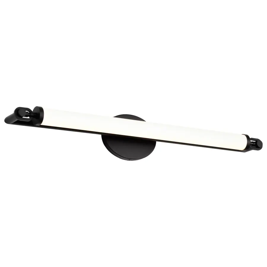 Edgeworth 28-Inch LED Vanity Light in Matte Black - Image 6