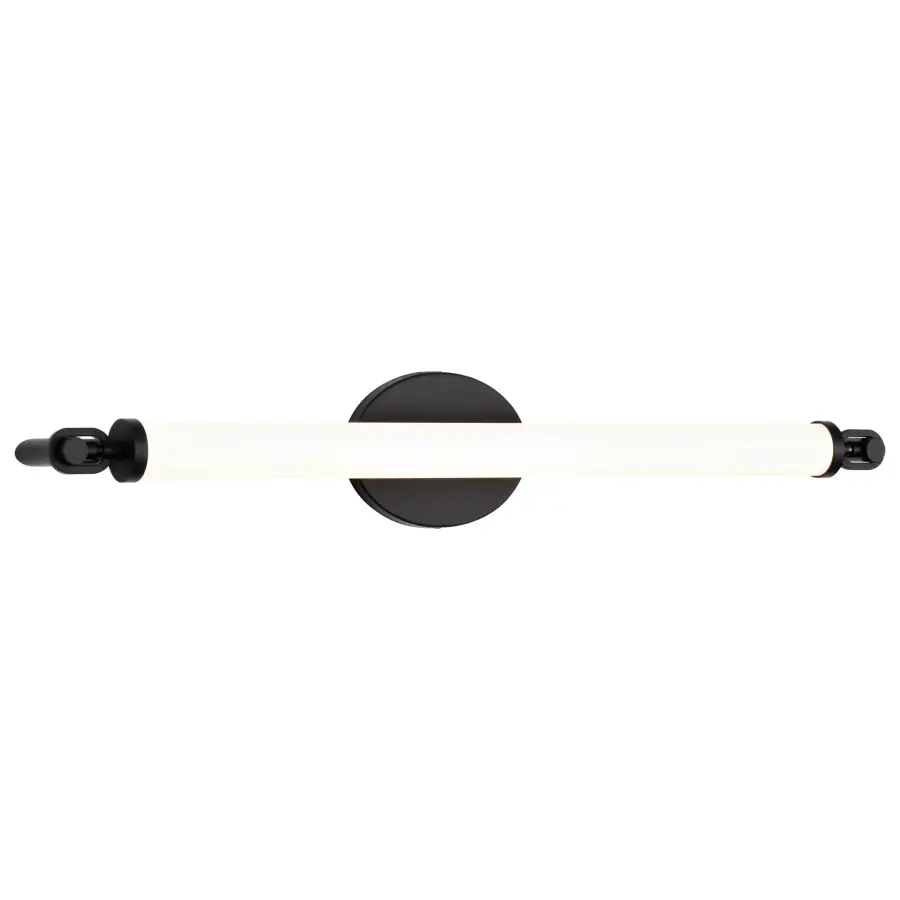 Edgeworth 28-Inch LED Vanity Light in Matte Black - Image 8