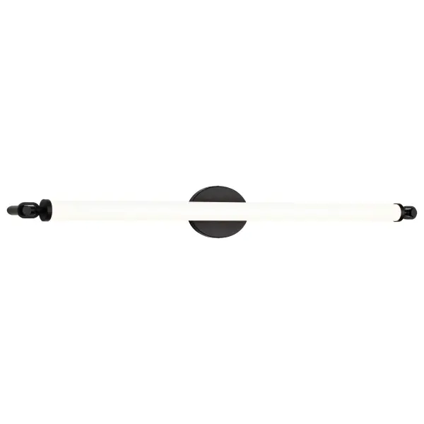 Edgeworth 40-Inch LED Vanity Light in Matte Black - Image 6
