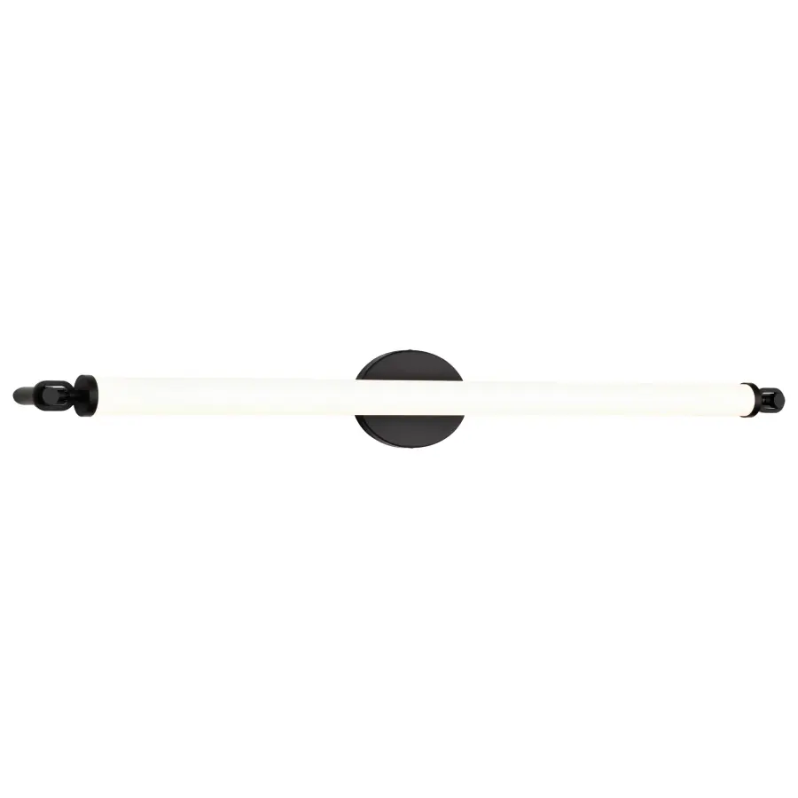 Edgeworth 40-Inch LED Vanity Light in Matte Black - Image 6