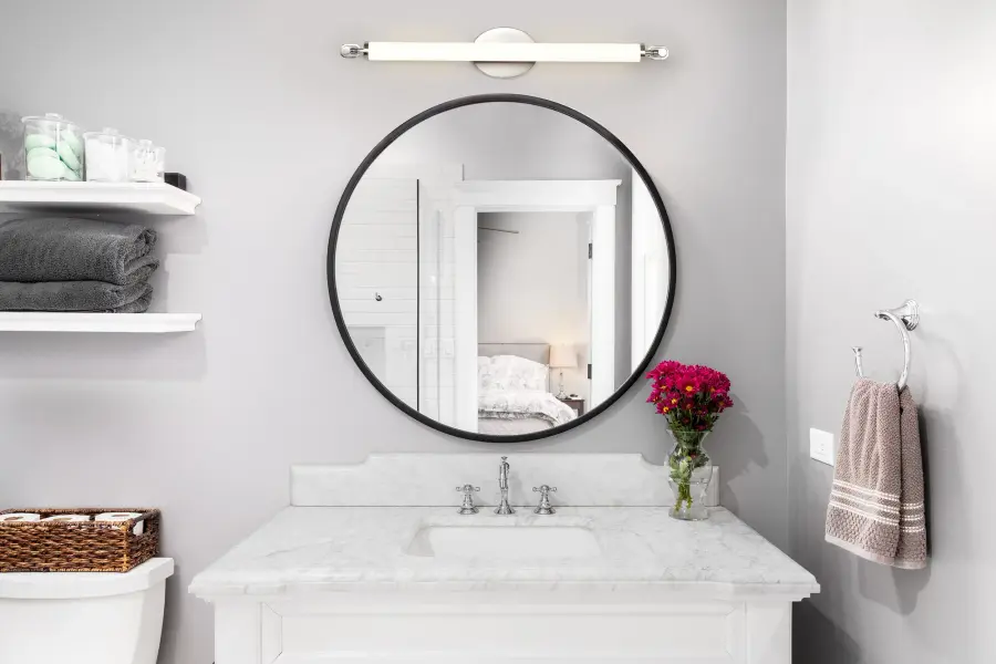 Edgeworth 28-Inch LED Vanity Light in Brushed Nickel - Image 2