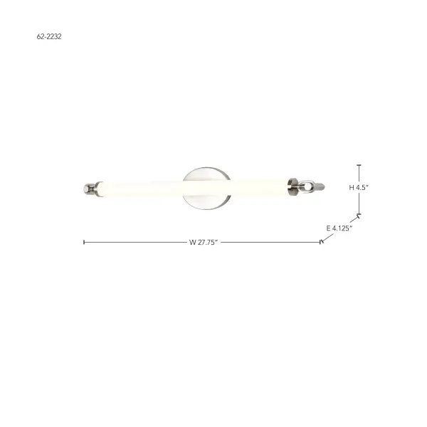 Edgeworth 28-Inch LED Vanity Light in Brushed Nickel - Image 16