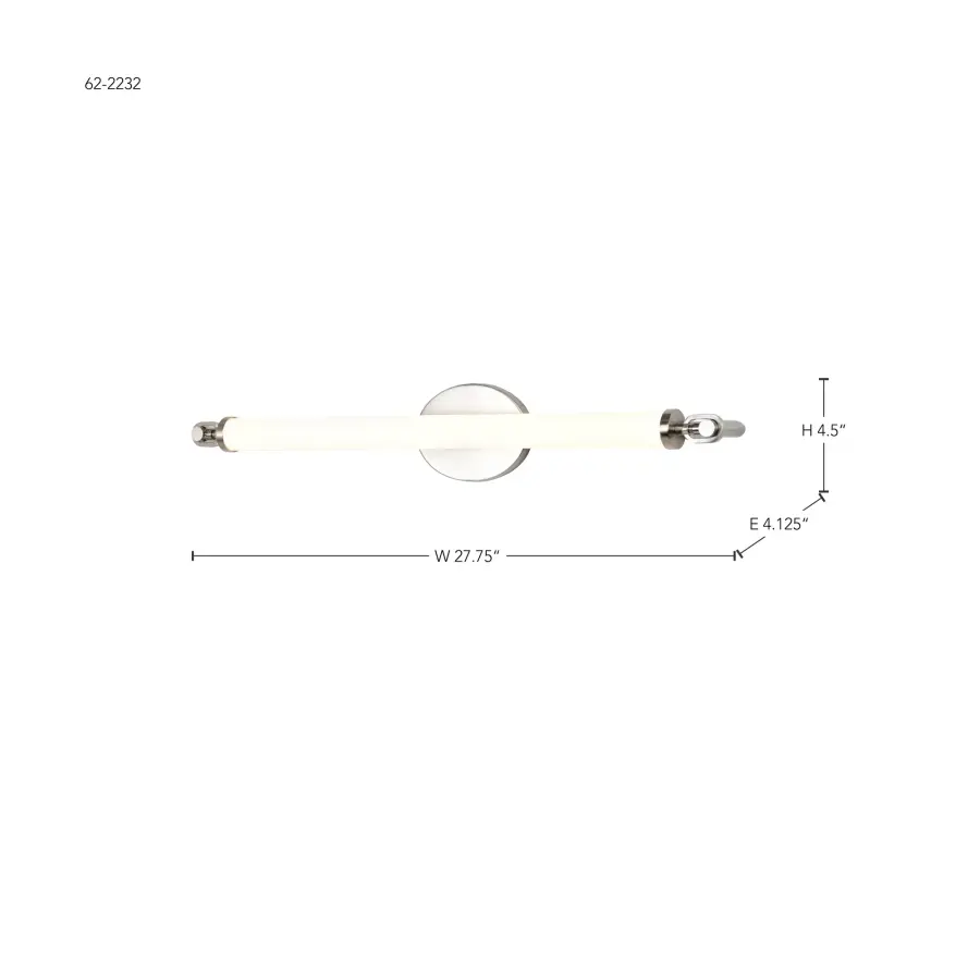 Edgeworth 28-Inch LED Vanity Light in Brushed Nickel - Image 16